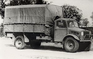 Geschiedenis van Bedford - Eén van de 27.000 Bedford legerauto's